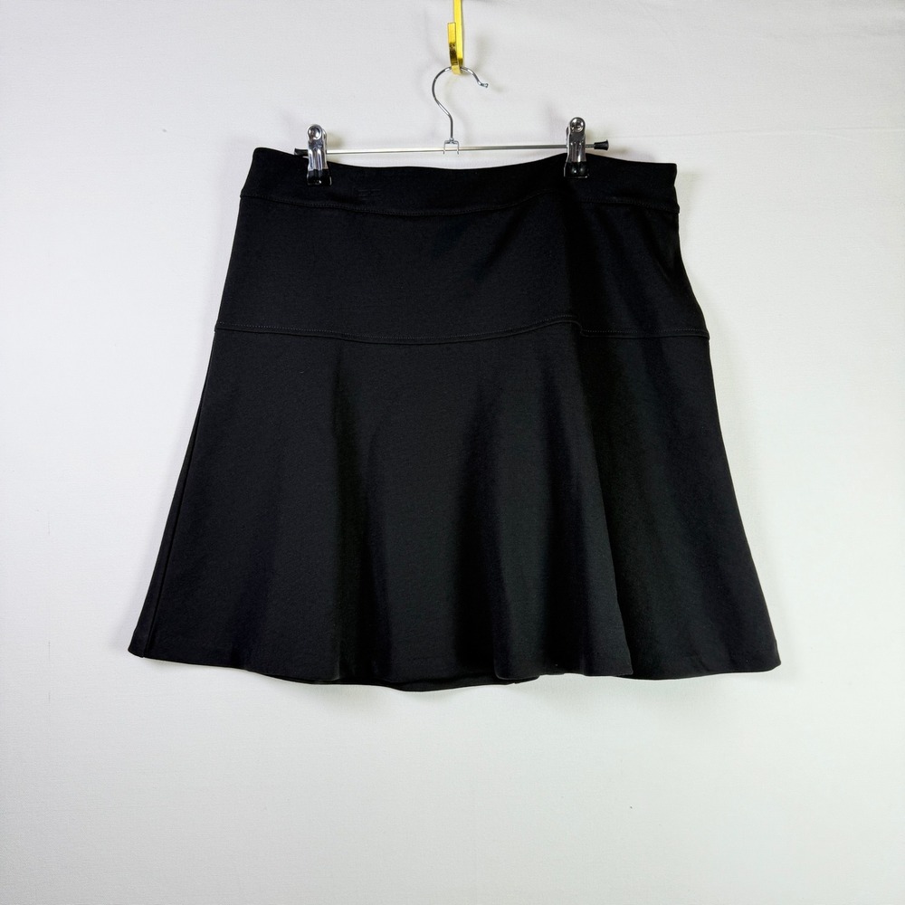 NEW YORK & COMPANY Black Stretch Flared A-Line Skirt 10